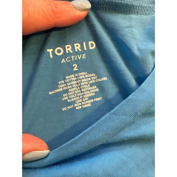Torrid Active Tshirt Womens Size 2 (equiv to 2X) Short Sleeve - Picture 5 of 6